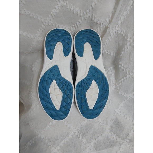 FootJoy Flex Womens Golf Shoes Grey Blue Mesh Spikeless Sneakers 95727 Size 10 M - Picture 4 of 6